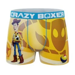 CRAZYBOXER Pixar Toy Story Star Ball Men's Boxer Briefs (Creative Packaging) 8 CRAZYBOXER Pixar Toy Story Star Ball Men's Boxer Briefs (Creative Packaging) -Crazyboxer Sales Store CBTOY01WOODN 1