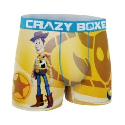 CRAZYBOXER Pixar Toy Story Star Ball Men's Boxer Briefs (Creative Packaging) 10 CRAZYBOXER Pixar Toy Story Star Ball Men's Boxer Briefs (Creative Packaging) -Crazyboxer Sales Store CBTOY01WOODN 3