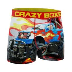 CRAZYBOXER Truck Kid's Boxer Briefs -Crazyboxer Sales Store CBTRX03TRUK 2