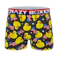 CRAZYBOXER Men's USA Flags Ducky Boxer Briefs (2 Pack) 10 CRAZYBOXER Men's USA Flags Ducky Boxer Briefs (2 Pack) -Crazyboxer Sales Store CBUSA0101X2C1 6