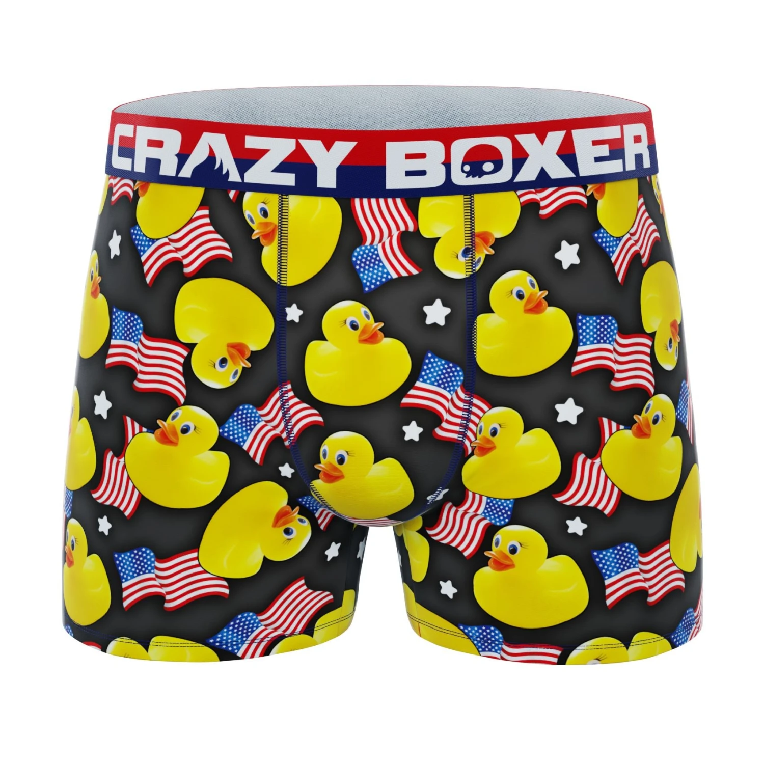 CRAZYBOXER Men's USA Flags Ducky Boxer Briefs (2 Pack) 6 CRAZYBOXER Men's USA Flags Ducky Boxer Briefs (2 Pack) - Image 4