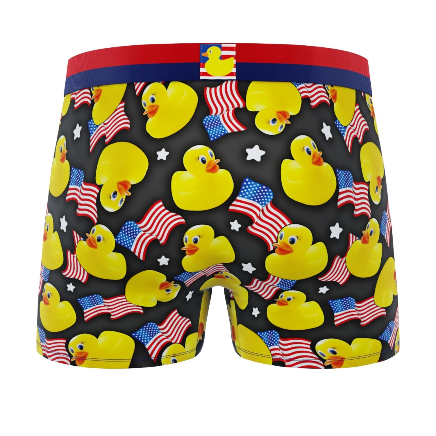 CRAZYBOXER Men's USA Flags Ducky Boxer Briefs (2 Pack) 7 CRAZYBOXER Men's USA Flags Ducky Boxer Briefs (2 Pack) - Image 5