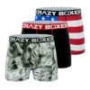CRAZYBOXER America Money-Flag Men's Boxer Briefs (Pack 3) -Crazyboxer Sales Store CBUSA0101X3A3 1