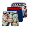 CRAZYBOXER USA Money Men's Boxer Briefs (3 Pack) -Crazyboxer Sales Store CBUSA0102X3C2 1