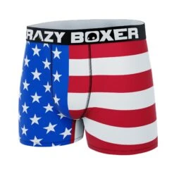 CRAZYBOXER USA Flag Men's Boxer Briefs -Crazyboxer Sales Store CBUSA01FLA1 4