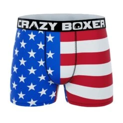 CRAZYBOXER America Money-Flag Men's Boxer Briefs (Pack 2) 10 CRAZYBOXER America Money-Flag Men's Boxer Briefs (Pack 2) -Crazyboxer Sales Store CBUSA01X2A1 5