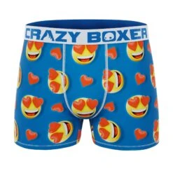 CRAZYBOXER Emoji Love Men's Boxer Briefs