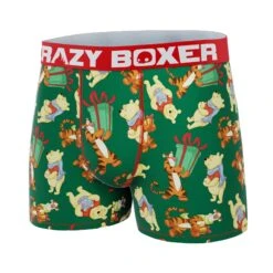 CRAZYBOXER Disney Winnie The Pooh Holidays Men's Boxer Briefs -Crazyboxer Sales Store CBWIN0101CADO 4