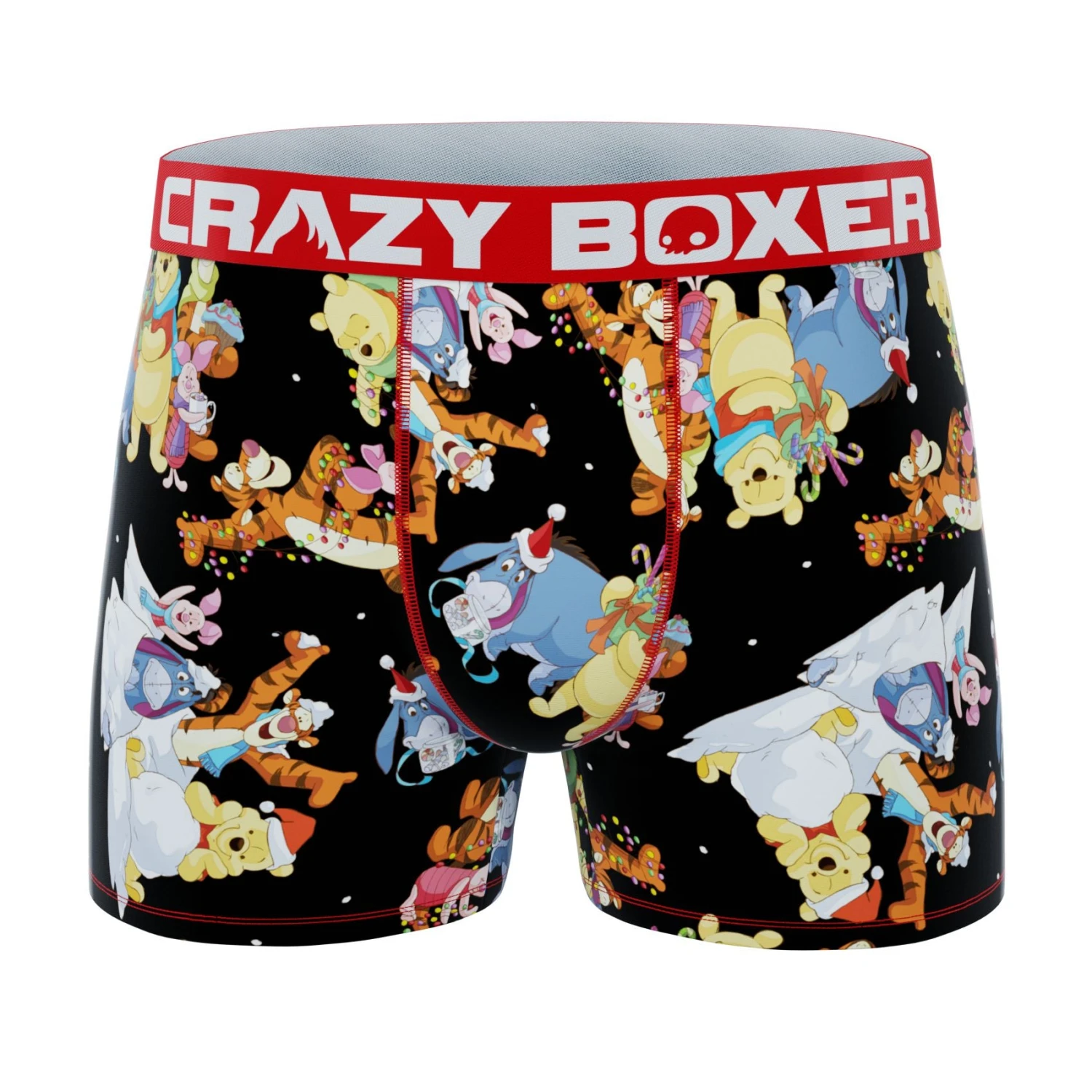CRAZYBOXER Disney Winnie The Pooh Winnie Holidays Men's Boxer Briefs 3 CRAZYBOXER Disney Winnie The Pooh Winnie Holidays Men's Boxer Briefs