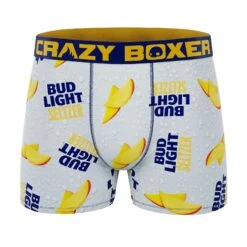 CRAZYBOXER Bud Light Flavored Men's Boxers Briefs And Socks (Creative Packaging) -Crazyboxer Sales Store CMBUD0101X6A1N 3