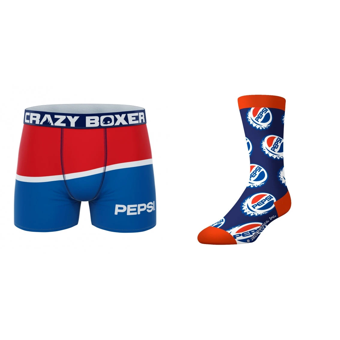 CRAZYBOXER Pepsi Wave & Lid Men's Boxer Briefs And Socks (Creative Packaging) 4 CRAZYBOXER Pepsi Wave & Lid Men's Boxer Briefs And Socks (Creative Packaging) - Image 2