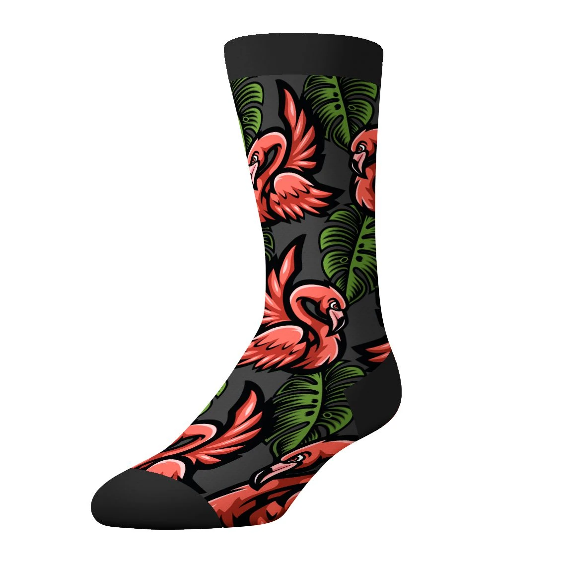 CrazyUniverse Flamingo And Tiger Kids Crew Socks (3 Pack) 4 CrazyUniverse Flamingo And Tiger Kids Crew Socks (3 Pack) - Image 2