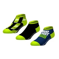 CrazyUniverse Bud Light Lime And Seltzer Low Cut Socks (3 Pack)