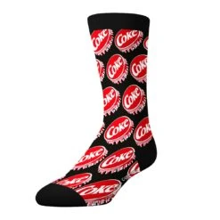 Socks By CRAZYUNIVERSE Coca- Cola Logo And Lid Crew Socks (3 Pack) -Crazyboxer Sales Store CSCOC01X3A1 3
