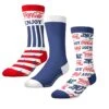 CrazyUniverse Coca- Cola Flag And Logo Crew Socks (3 Pack) -Crazyboxer Sales Store CSCOC01X3A2 5