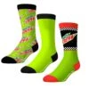 Socks By CRAZYBOXER Mountain Dew Logo And Race Crew Socks (3 Pack)
