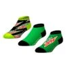 Socks By CRAZYBOXER Mountain Dew Logo And Green Low Cut Socks (3 Pack)