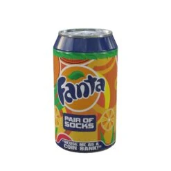 Socks By CRAZYBOXER Fanta Orange Crew Socks -Crazyboxer Sales Store CSFAN01LOGON 2