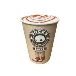 CRAZYUNIVERSE Latte Adult Crew Socks (Coffee Cup) 7 CRAZYUNIVERSE Latte Adult Crew Socks (Coffee Cup) -Crazyboxer Sales Store CSFOO0101COFEN 2