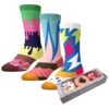 Socks By CRAZYBOXERFlavored Donuts Crew Socks (3-Pairs, Donut Box) -Crazyboxer Sales Store CSFOO0101X3N2N 0