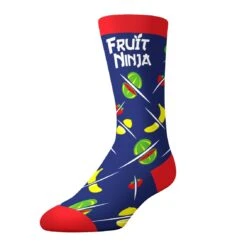 CrazyUniverse Fruit Ninja Combo Kids Crew Socks (3 Pack) -Crazyboxer Sales Store CSFRU0301X3A1 3
