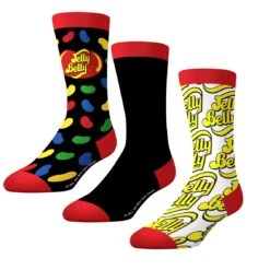 CrazyUniverse Jelly Belly Candies Crew Socks (3 Pack)