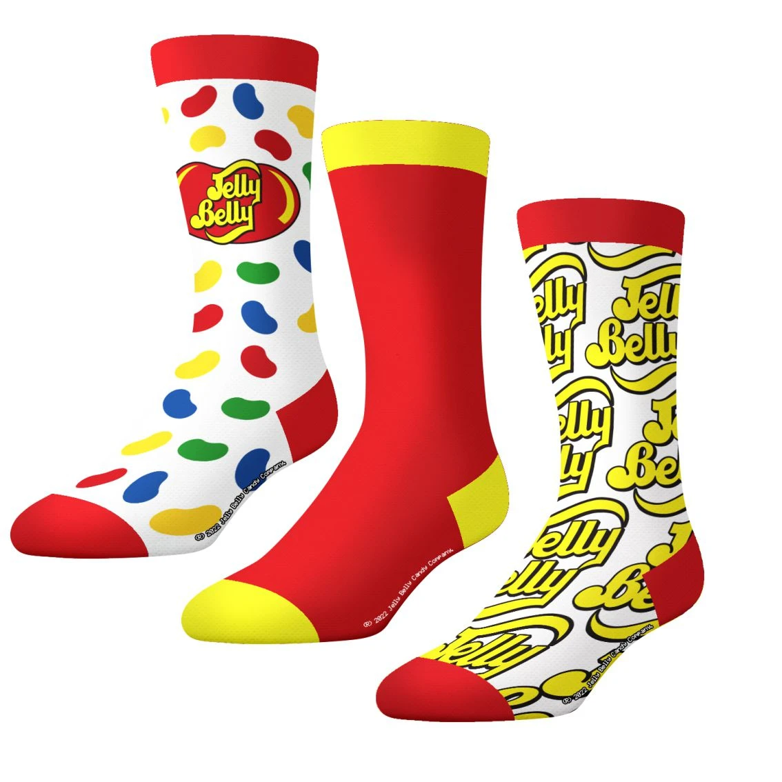 CrazyUniverse Jelly Belly Logo And Candies Kids Crew Socks (3 Pack) 3 CrazyUniverse Jelly Belly Logo And Candies Kids Crew Socks (3 Pack)