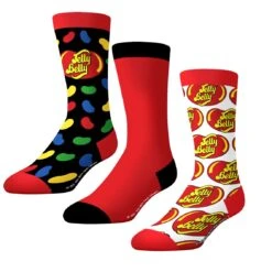 CrazyUniverse Jelly Belly Candies Kids Crew Socks (3 Pack)