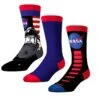 CrazyUniverse NASA Logo And Astro Crew Socks (3 Pack) -Crazyboxer Sales Store CSNAS0101X3A2 5