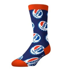 Socks By CRAZYBOXER Pepsi Logo And Lid Crew Socks (3 Pack) -Crazyboxer Sales Store CSPEP0101X3A1 5
