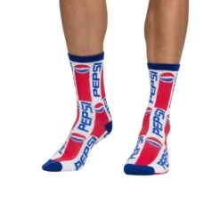 Socks By CRAZYBOXER Pepsi Lid And Logo Crew Socks (3 Pack) -Crazyboxer Sales Store CSPEP0101X3A2 6