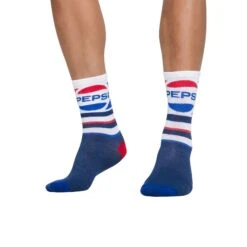 Socks By CRAZYBOXER Pepsi Logo Crew Socks (3 Pack) 10 Socks By CRAZYBOXER Pepsi Logo Crew Socks (3 Pack) -Crazyboxer Sales Store CSPEP0101X3A3 2