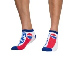 Socks By CRAZYBOXER Pepsi Lid And Logo Low Cut Socks (3 Pack) 12 Socks By CRAZYBOXER Pepsi Lid And Logo Low Cut Socks (3 Pack) -Crazyboxer Sales Store CSPEP0101X3L2 5