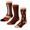 CrazyUniverse Football Long Crew Socks (3 Pack) -Crazyboxer Sales Store CSSPO0101X3A3 8