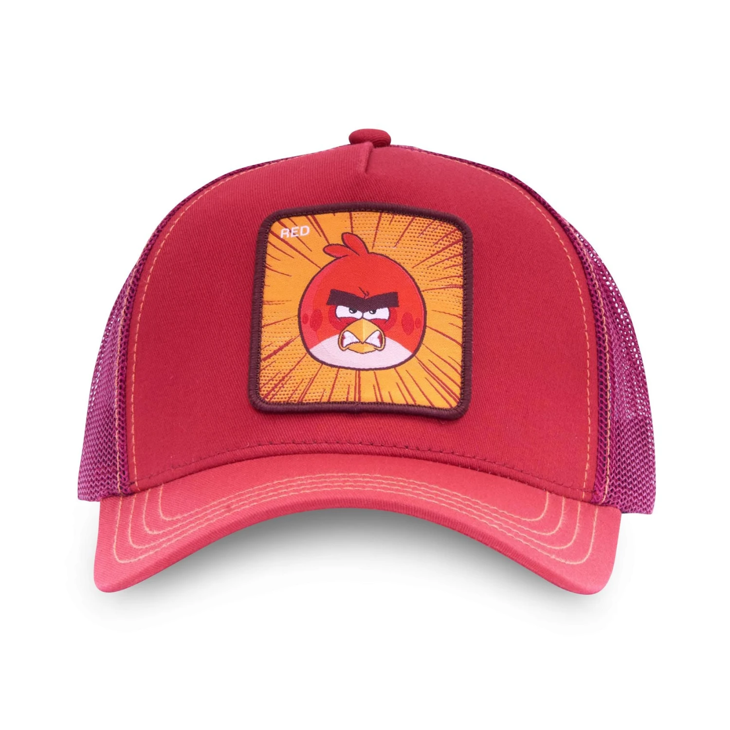 CRAZYUNIVERSE Angry Birds Red J. Bird Snapback Trucker Hat 4 CRAZYUNIVERSE Angry Birds Red J. Bird Snapback Trucker Hat - Image 2