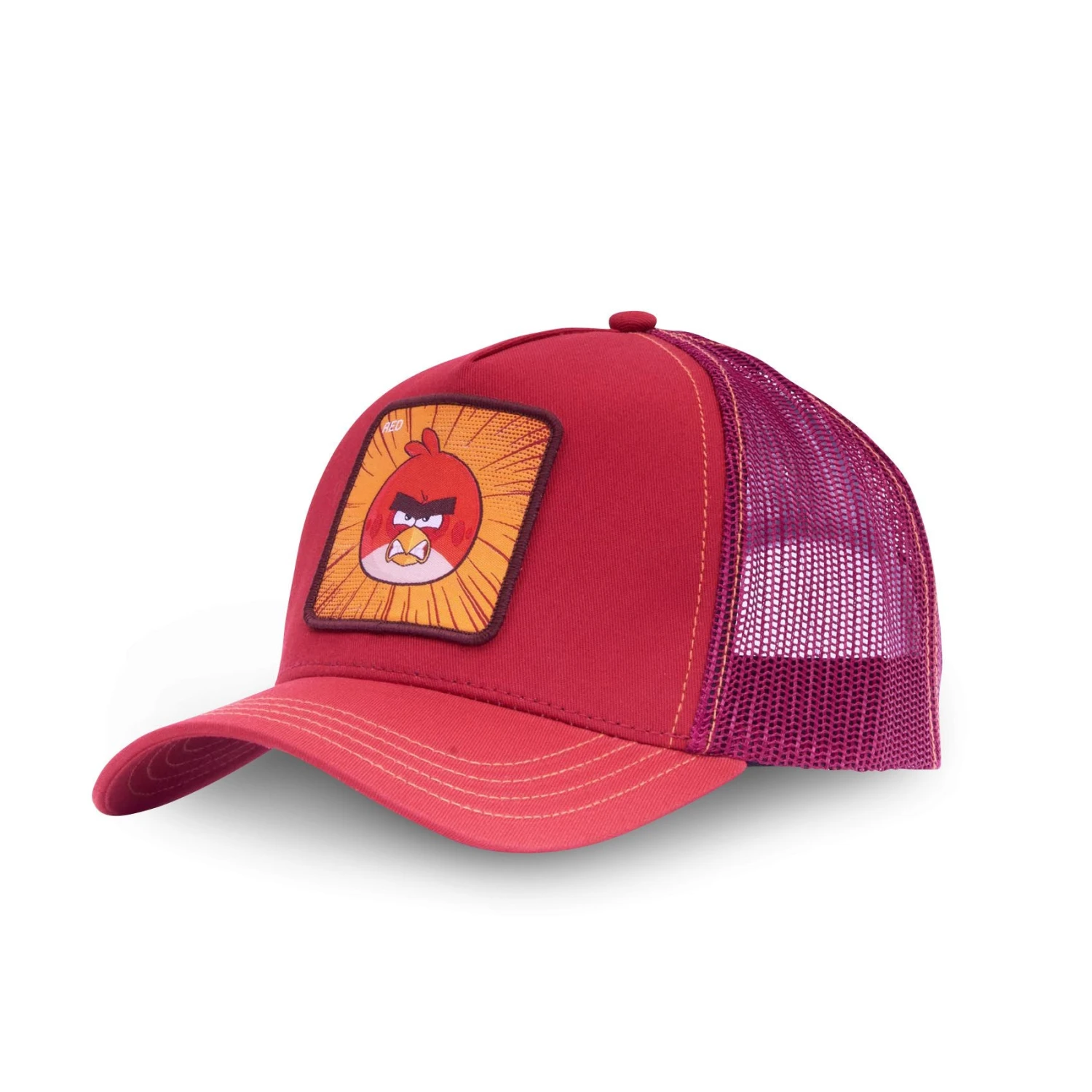 CRAZYUNIVERSE Angry Birds Red J. Bird Snapback Trucker Hat 3 CRAZYUNIVERSE Angry Birds Red J. Bird Snapback Trucker Hat